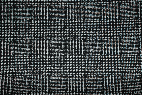 Preview: Sweat Karo schwarz/ weiß (10 cm)